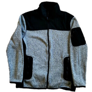 Beverly Hills Polo Club Gray & Black Fleece Jacket